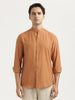 Textured Nylon Shirt Brown