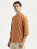Textured Nylon Shirt Brown