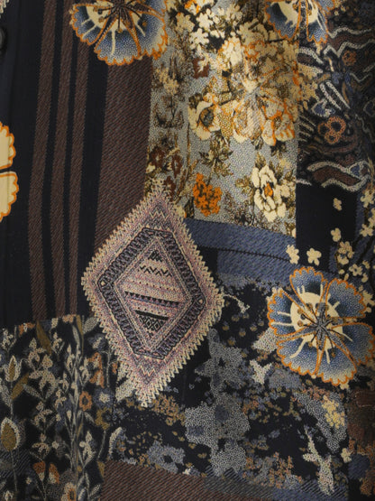 Printed Viscose Shirt Yellow