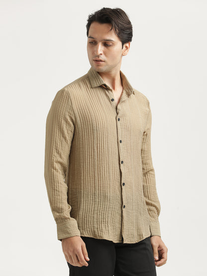 Feather Lite Nylon Shirt Khaki