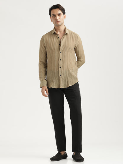 Feather Lite Nylon Shirt Khaki