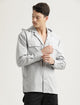 Double Pocket Drop Shoulder Shirt Lt Grey
