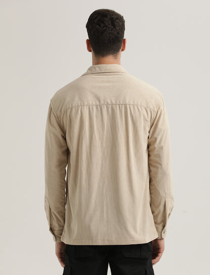 Corduroy Overshirt Cream