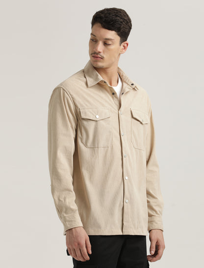 Corduroy Overshirt Cream