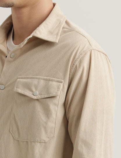 Corduroy Overshirt Cream