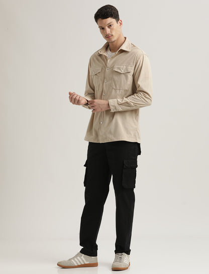 Corduroy Overshirt Cream