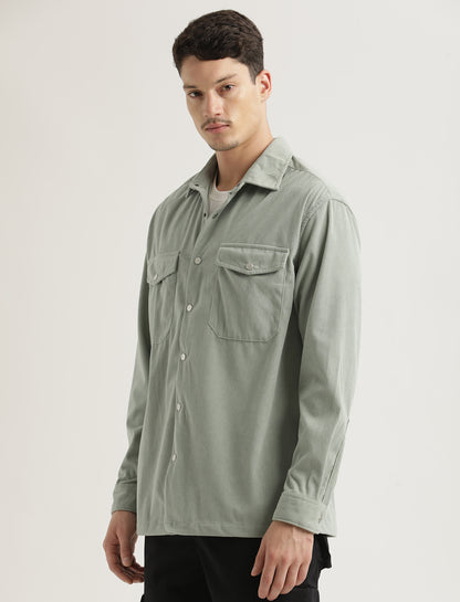 Corduroy Overshirt Lt Green