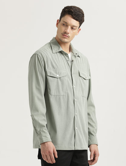 Corduroy Overshirt Lt Green