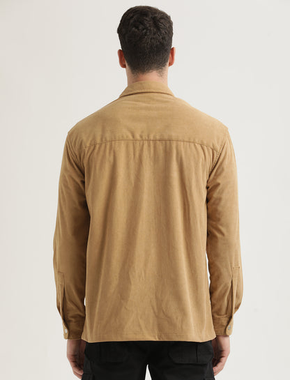 Corduroy Overshirt Dk cream