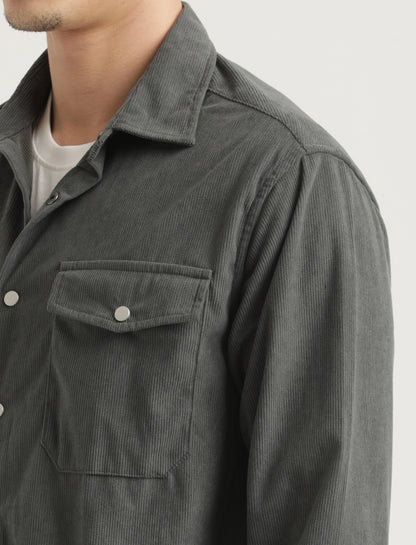 Corduroy Overshirt Grey
