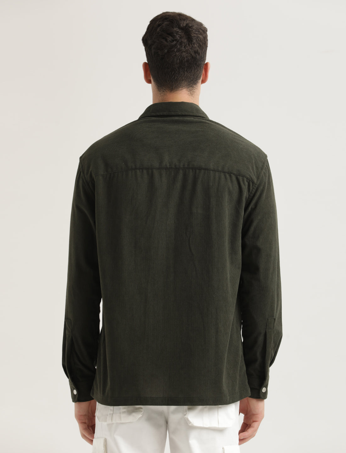 Corduroy Overshirt Green