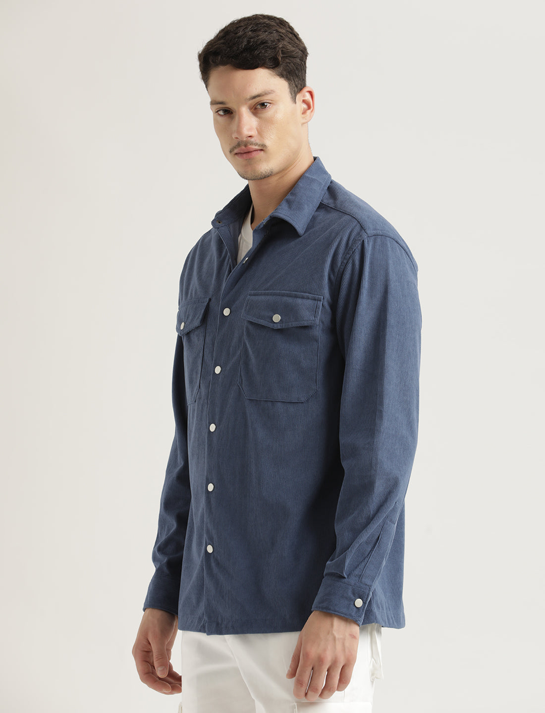 Corduroy Overshirt Blue