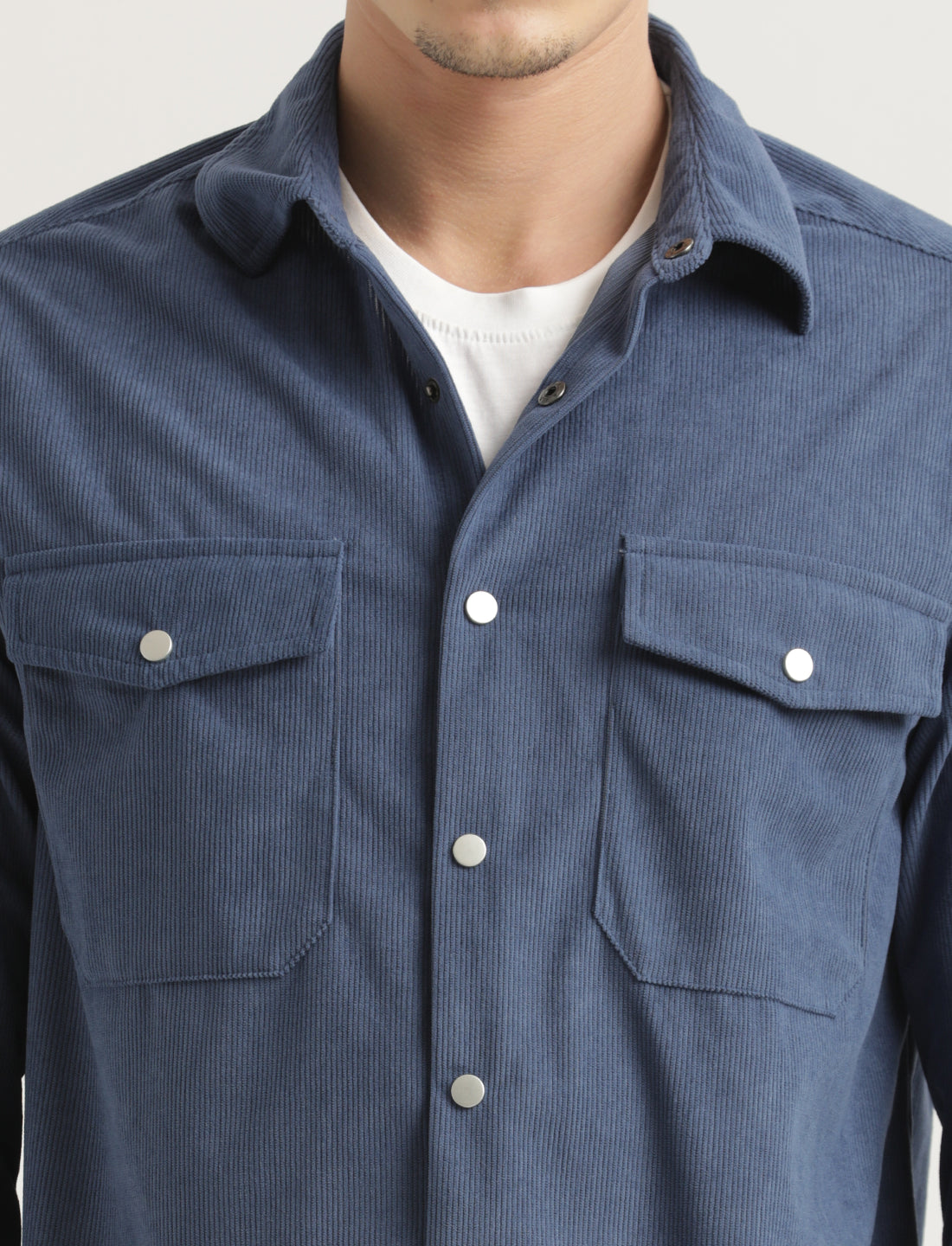 Corduroy Overshirt Blue