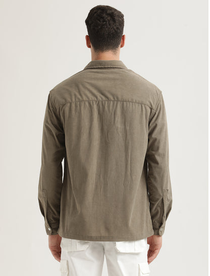 Corduroy Overshirt Olive