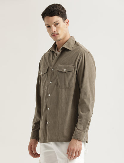 Corduroy Overshirt Olive