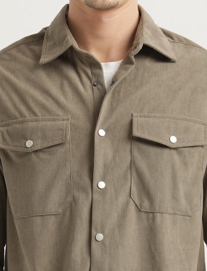 Corduroy Overshirt Olive