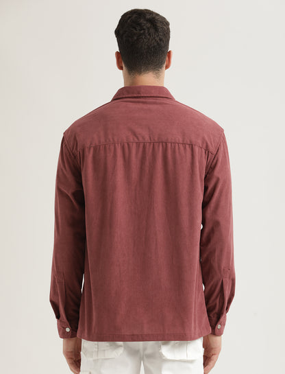 Corduroy Overshirt Magenta
