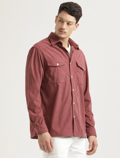 Corduroy Overshirt Magenta