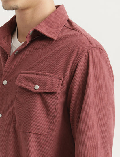 Corduroy Overshirt Magenta