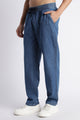 Men's Mid Blue Denim Drawstring Pyjamas - Relaxed Fit