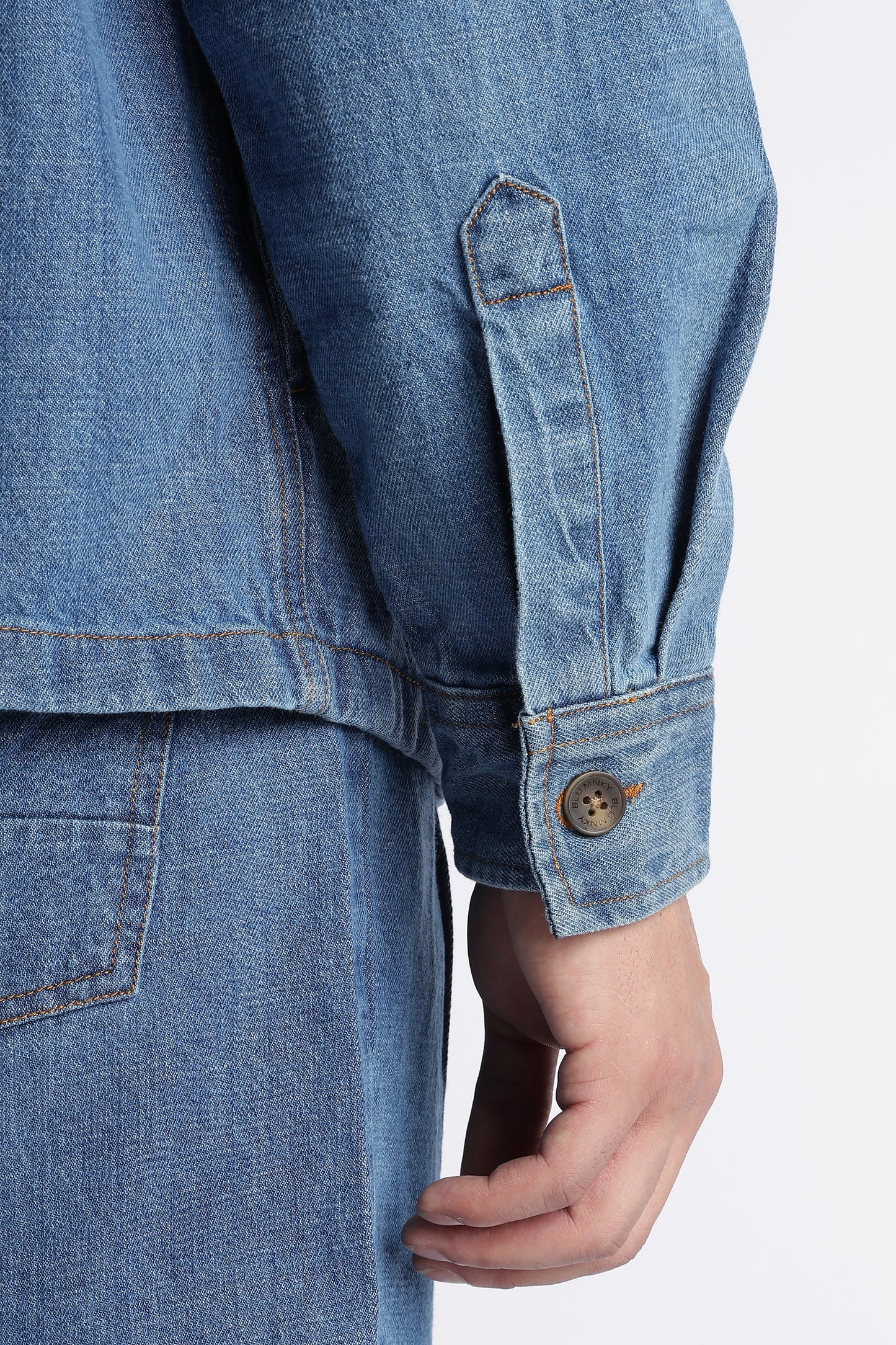 Mid Blue Denim Jacket for Men