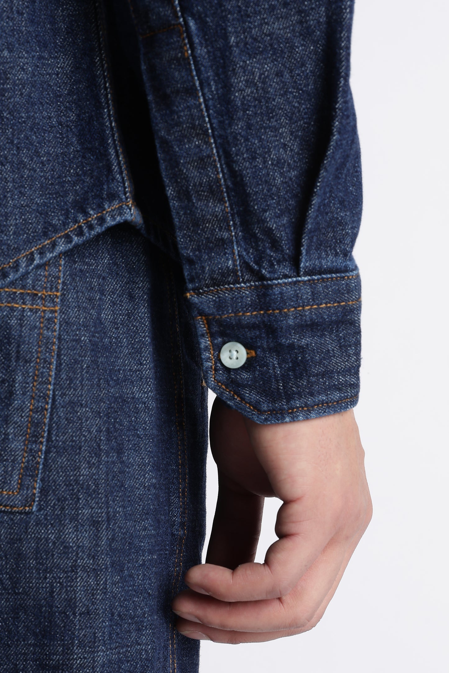 Indigo Western Denim Shirt for Men