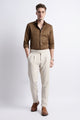 Textured Jacquard Shirt Brown