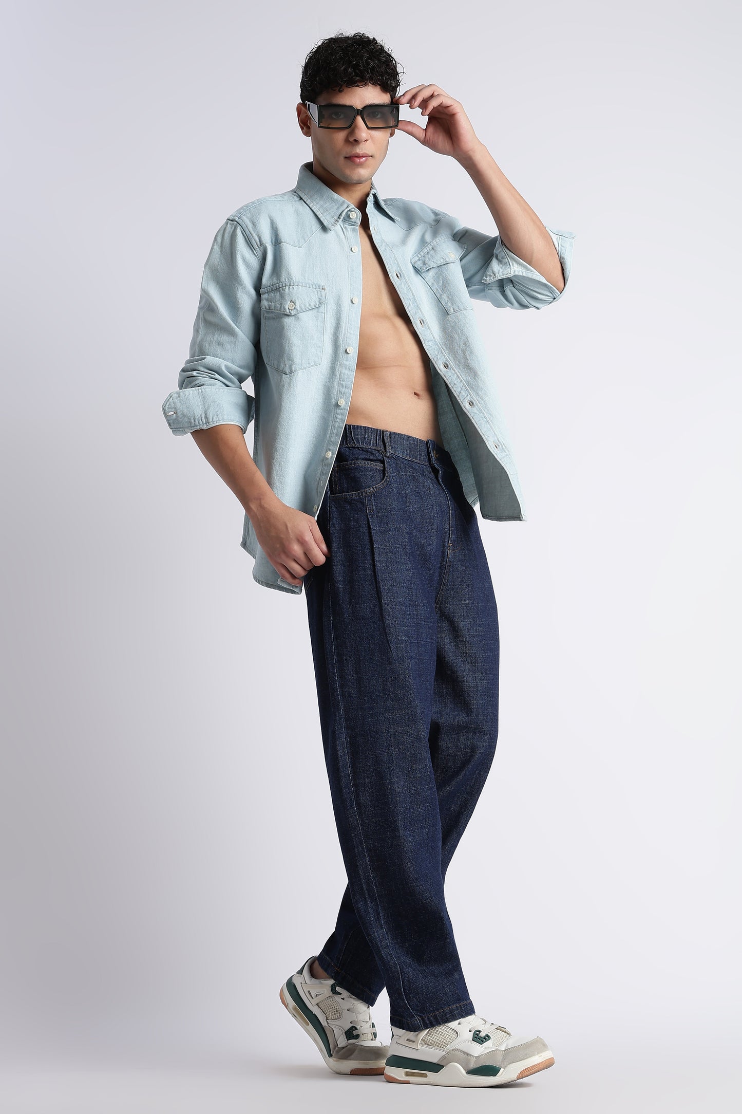 Indigo Baggy Jeans for Men
