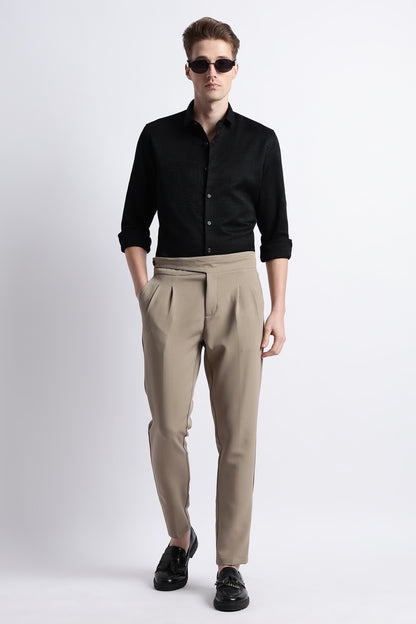Textured Jacquard Shirt Black
