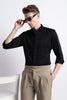 Textured Jacquard Shirt Black