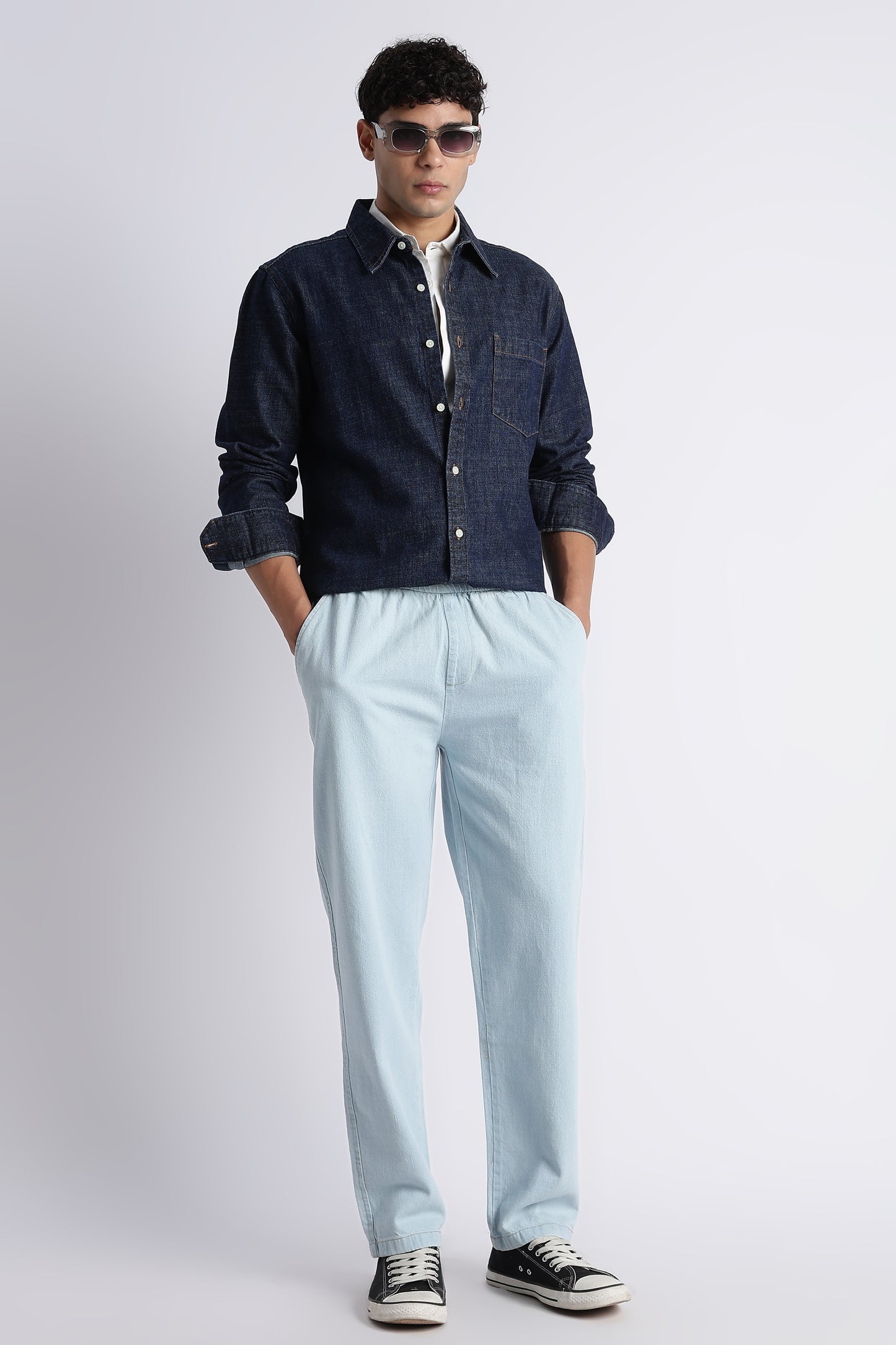 Indigo Denim Shirt for Men