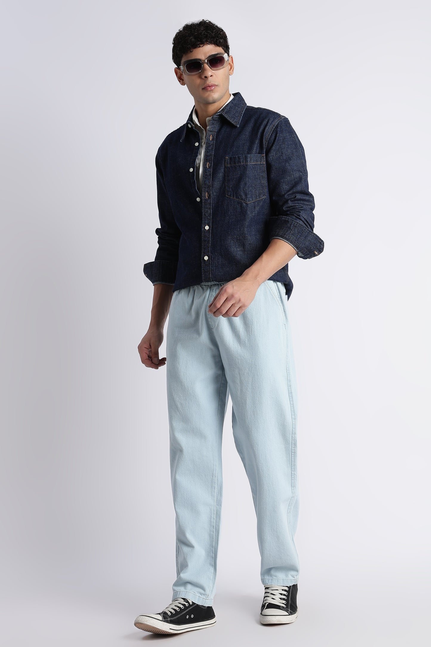 Indigo Denim Shirt for Men