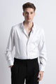 Smooth Satin Shirt White