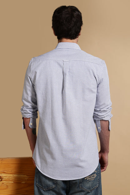 Essential Striped Shirt Blue
