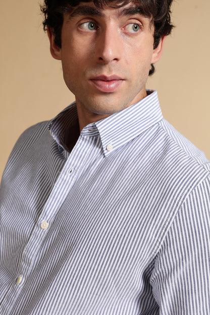 Essential Striped Shirt Blue