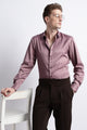 Smooth Satin Shirt Dk Pink