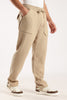 Double Cloth Drawcord Trousers Dk Beige