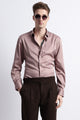 Smooth Satin Shirt Pink