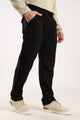 Double Cloth Drawcord Trousers Black