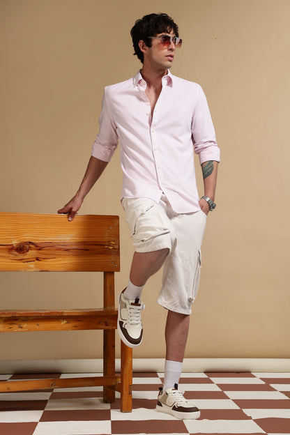 Essential Striped Shirt Pink