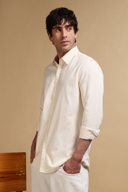 Essential Striped Shirt Yellow