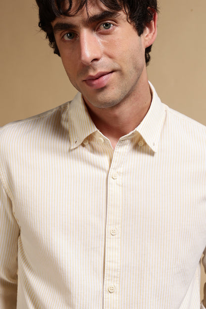 Essential Striped Shirt Yellow