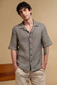 Relaxed Fit Self-Designed Shirt Cream