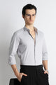 The Modern Essential Poly-Lycra Shirt Lt Grey