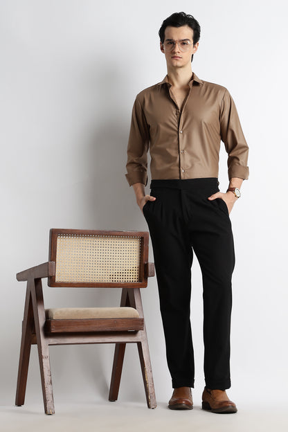 Soft Performance Shirt Lt Brown