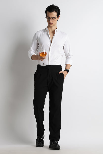 The Modern Essential Poly-Lycra Shirt Slate White