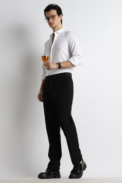 The Modern Essential Poly-Lycra Shirt Slate White