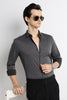 The Modern Essential Poly-Lycra Shirt Charcoal