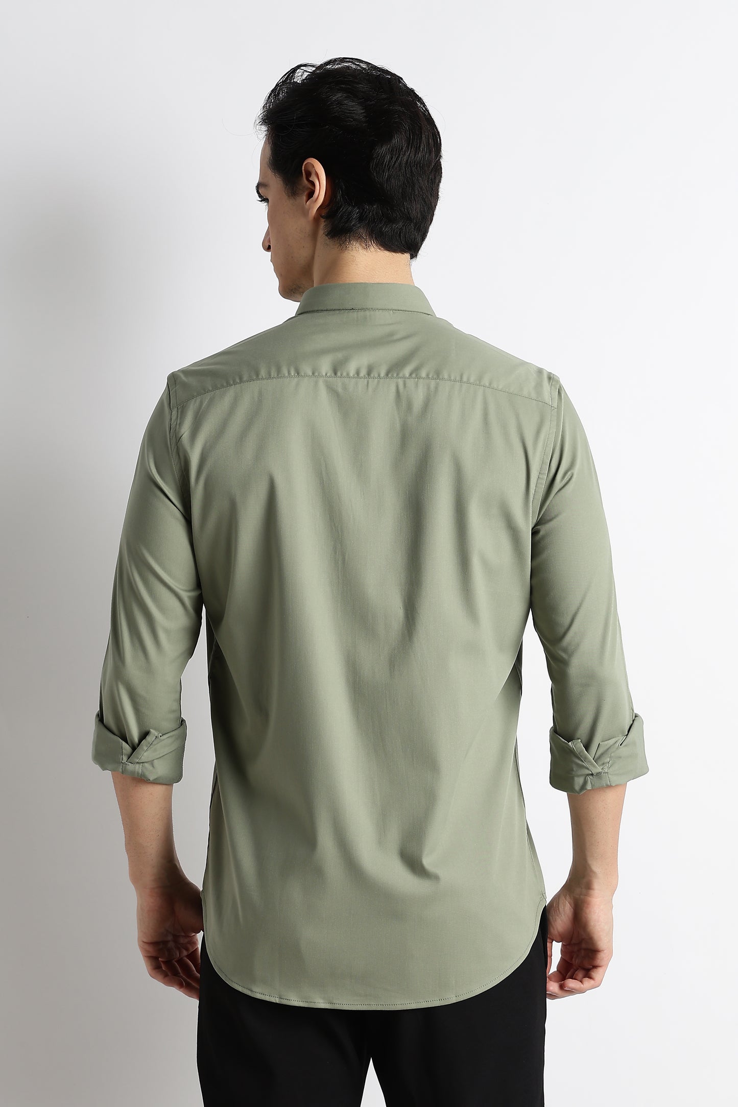The Modern Essential Poly-Lycra Shirt Green