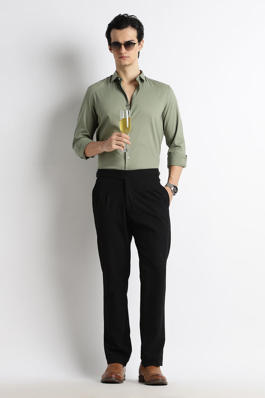 The Modern Essential Poly-Lycra Shirt Green